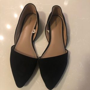 Black Pointed Toe Flats